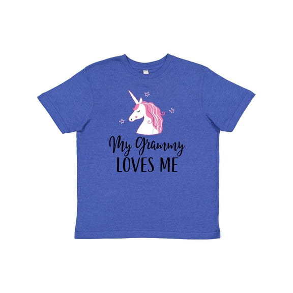 Inktastic Grammy Loves Me Unicorn Girls Youth T-Shirt