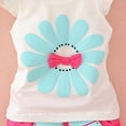 thumbnail image 4 of Toddler Girl Clothes Toddler Girl Spring Clothes Toddler Baby Girl Summer Clothes Ruffle T Shirt Tops Shorts Set Infant Cute Outfits, 4 of 5