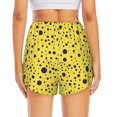 thumbnail image 2 of Lsque Blue Spots Printed Women's Running Shorts with Liner Pockets,Elastic Quick Dry Workout Athletic Gym Yoga Shorts,Womens High Waist Shorts-X-Large, 2 of 9