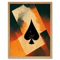 thumbnail image 1 of Ace Of Spades Card Casino Poker Abstract Art Print Framed Poster Wall Decor 12x16 inch, 1 of 5