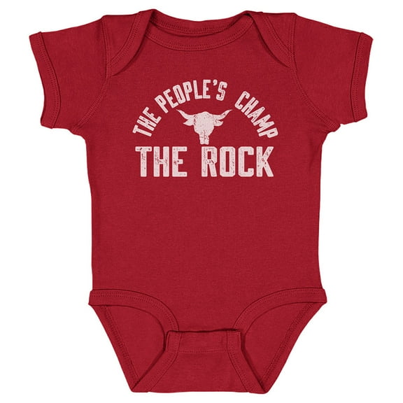 Infant 500 Level  Red The Rock The People's Champ Bodysuit