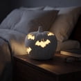 thumbnail image 7 of Halloween Pumpkin Light for Halloween Indoor, Handmade Light Up White Pumpkin Decoration Lantern Halloween Lighted Tabletop Ornament For Halloween Indoor, 7 of 7