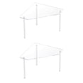 thumbnail image 3 of 2pcs Baño estante de esquina estante de esquina estante de ducha de ducha de ducha transparente organizador de ducha de baño flotante de ducha, para, 3 of 8