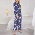thumbnail image 3 of Goofa Cute Dog Printed Women’s 2 Piece Pajama Set Super,Pajamas Women's Long Sleeve Sleepwear Soft Button Down Loungewear Pjs Lounge Set Nightwear-Medium, 3 of 9