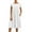 White formal dresses for women, variant on up to 60% off Gifts Usmixi Formal Dresses for Women Casual High Waist Pleated Swing Cotton Linen Tunic Dresses with Pocket Round Neck Short Sleeve Solid Summer Midi Dress White s