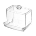 thumbnail image 1 of Dispensador de hisopos de algodón Soporte para almohadillas de bolas Organizador compacto Tarros de baño Contenedores de baño Tarro de almacenamiento Soporte para puntas, 1 of 5