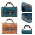 thumbnail image 1 of GARVALON 2Pcs Travel Friendly Storage Case Wood Rectangular for Women Accessories 11.8x3.2x3.2in, 1 of 5