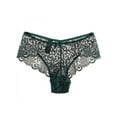 thumbnail image 1 of Topumt Women Sexy Lace Floral Mid Waist Panties Perspective Soft Briefs, 1 of 4