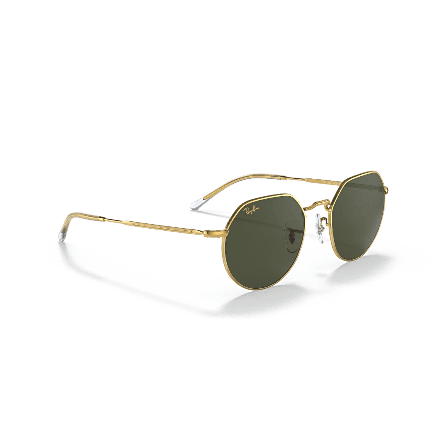 Ray Ban Unisex Sunglasses, Jack Series, Polished Gold Metal