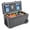 Gray, variant on Gymax 74 QT Insulated Hard Cooler Portable Rolling Cooler w/Wheels Handles for Picnic White
