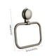thumbnail image 4 of Toallero con ventosa de aleación de aluminio | Anillo de toalla montado en la pared sin taladro | Soporte para lavabo de baño inoxidable | Fuerte succión de ABS | Fácil de instalar y quitar | Gris o, 4 of 7