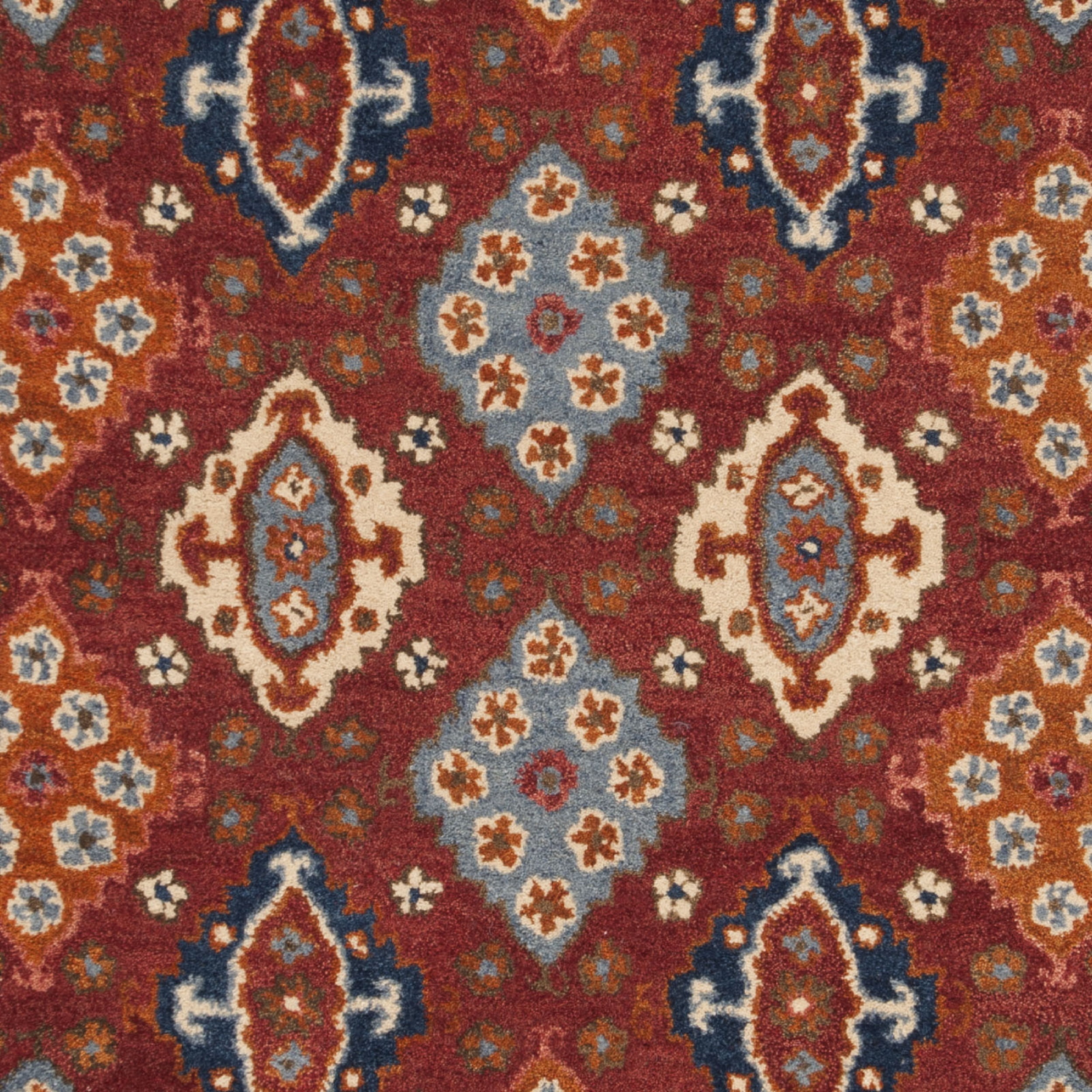 SAFAVIEH Antiquity Jackalynn Geometric Area Rug, Red/Blue, 4' x 6'