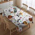 thumbnail image 2 of Halloween Colorful Halloween Elements Rectangle Tablecloth 60"x84",Waterproof Polyester Rectangle Table Cloth, Wipeable Spillproof Polyester Tablecloth for Dining, Camping, Indoor and Outdoor, 2 of 5