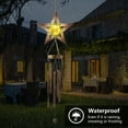 thumbnail image 5 of Star Solar Wind Chimes, Outdoor Sympathy Wind Chimes, Star Glass Ball Wind Chimes, Hanging Decor Mom Memorial Gifts for Grandma Patio Yard Christmas Decorations, 5 of 9