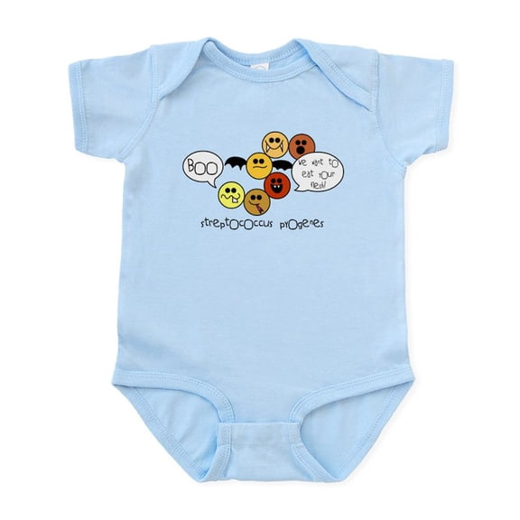 CafePress - Fleshing Eating Bacteria At Ha Baby Light Bodysuit - Baby Light Bodysuit, Size Newborn - 24 Months