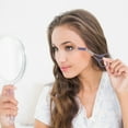 thumbnail image 3 of Tijeras para recortar cejas, tijeras para cejas con peine, tijeras para peine de cejas de acero inoxidable, recortador de cejas para principiantes y mujeres, para recortar y dar forma a las cejas, púrpura Unique Bargains tijeras para cejas, 3 of 7
