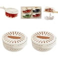 thumbnail image 1 of Nueva canasta de drenaje con tapa, canasta de drenaje multifunción 2 en 1 con asa plegable, tazón para lavar frutas y verduras con colador, centrifugador de ensalada, tazón de canasta coladora de coci, 1 of 7