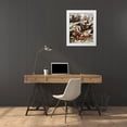 thumbnail image 3 of Unknown 26x32 White Modern Wood Framed Museum Art Print Titled - Buffalo Bills Wild West-Detail, 3 of 4