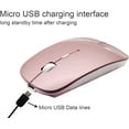 thumbnail image 2 of LINLIN Wireless Mouse,2.4G Slim Rechargeable Wireless Mouse Mice with USB Receiver,3 Adjustable 800/1200/1600 DPI Silent Mouse for PC Laptop Windows, 2 of 9