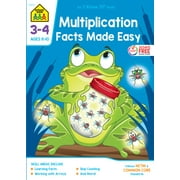 School Zone Multiplication Facts Made Easy Grades 3-4 Workbook, (Paperback)