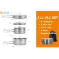 thumbnail image 2 of Juego de utensilios de cocina BeGrit Backpacking Camping 4 piezas para 1-2 personas, 2 of 7