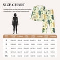 thumbnail image 4 of Yiaed Seahorse Print Pajamas Women's Long Sleeve Sleepwear Soft Button Down Loungewear Pjs Lounge Set Nightwear Womens Pajama Pants-Large, 4 of 7
