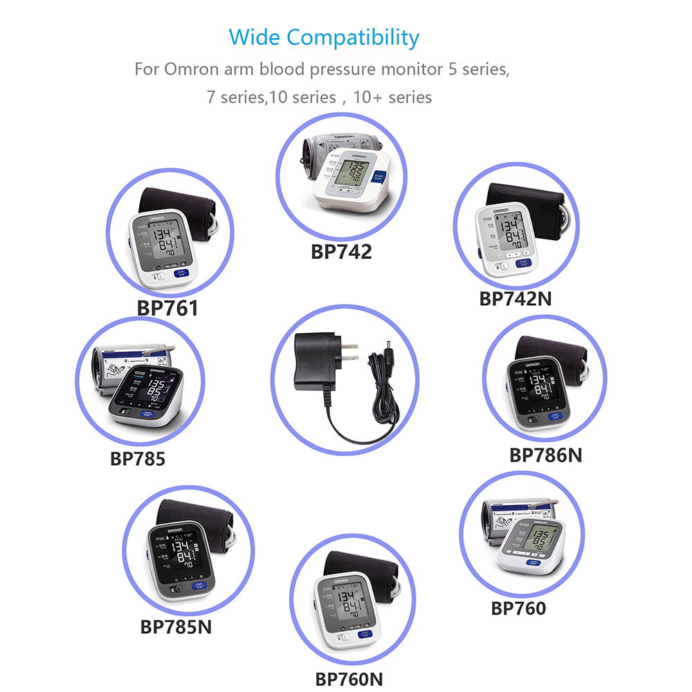 AC DC Power Adapter for Omron 5 7 10 Series Blood Pressure BP Monitor HEM-ADPTW5 