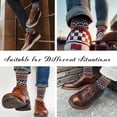 thumbnail image 2 of 5 pares de calcetines de lana: calcetines de lana cómodos y cálidos para mujer, calcetines de invierno vintage para mujer, calcetines de tripulación súper suaves para mujer, calcetines de, 2 of 7