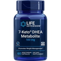 Life Extension 7-Keto® DHEA Metabolite, 100 mg - For Weight Management & Hormone Balance - Gluten Free, Non-GMO - 60 Vegetarian Capsules