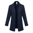 thumbnail image 1 of FashionOutfit Women's Solid Classic Double Breasted Office Work Elegant Blazer, 1 of 1