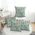 4 Packs Decorative Throw Pillow Covers, Math Print ruler calculator