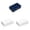 Blue 1 Pack & White 2 Packs, variant on Double Layer 24 Grid Box Seven Day Portable Dispensing Box Three Meals A Day Reminder Box Large Capacity Storage Box
