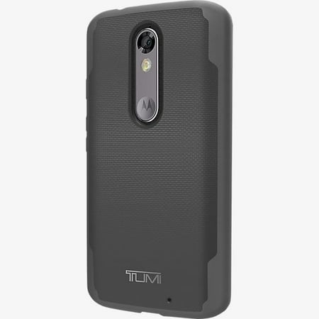 Refurbished - TUMI Coated Canvas Co-Mold Case for DROID Turbo 2 - Gray/Black