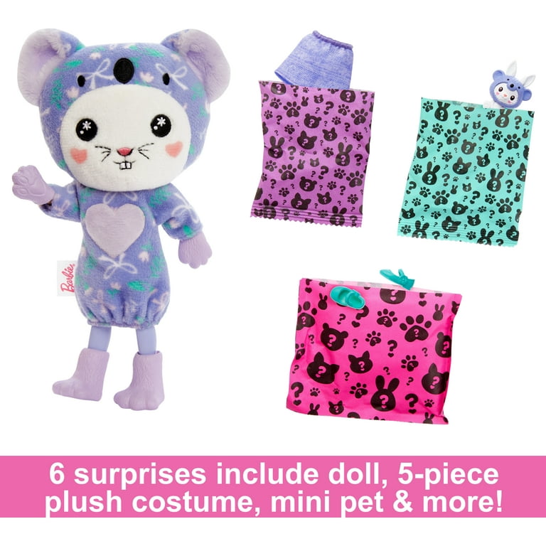 Barbie Cutie Reveal Costume-Themed Series Chelsea Small Doll & Accessories,  Bunny as Koala 