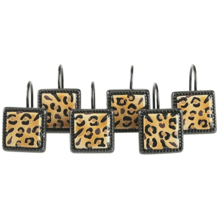 Better Homes & GardensĀ® Brown/Tan Animal Shower Hooks 12 ct Pack