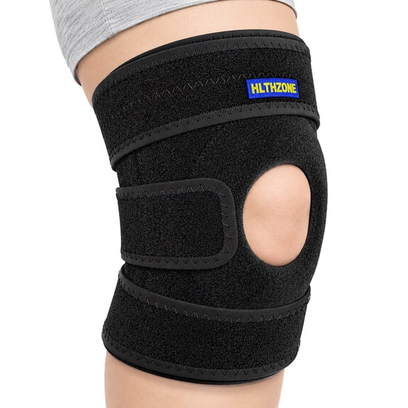 Plus Size Knee Brace for Women and Men, Fits Thighs X-5XL, Adjustable Knee Support with Side Stabilizers & Patella Gel for Overweight, Arthritis Pain Relief Brace