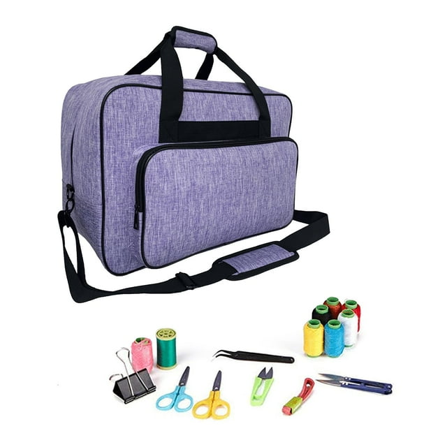 Sewing Machine Tote Bag, Universal Portable Carrying Case with Shoulder Strap Sewing Machine and Supplies 18 X 12.