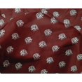 thumbnail image 4 of oneOone Silk Tabby Fabric Elephant Block Print Fabric BTY 42 Inch Wide, 4 of 4