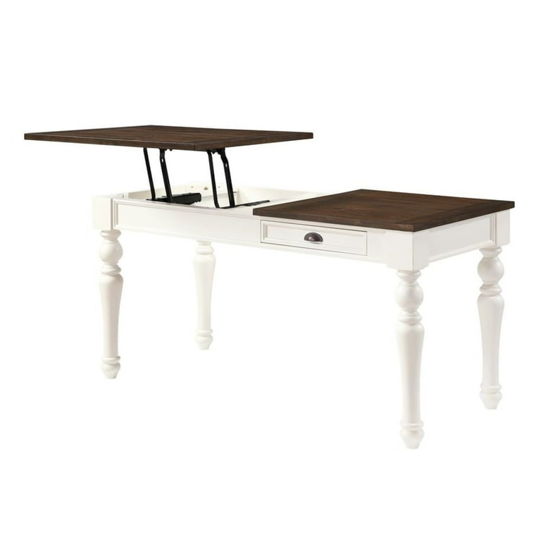 Farmhouse two tone desk discount