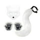 thumbnail image 1 of Conjunto de accesorios de felpa Jumpingount 3 piezas Halloween blanco, 1 of 6