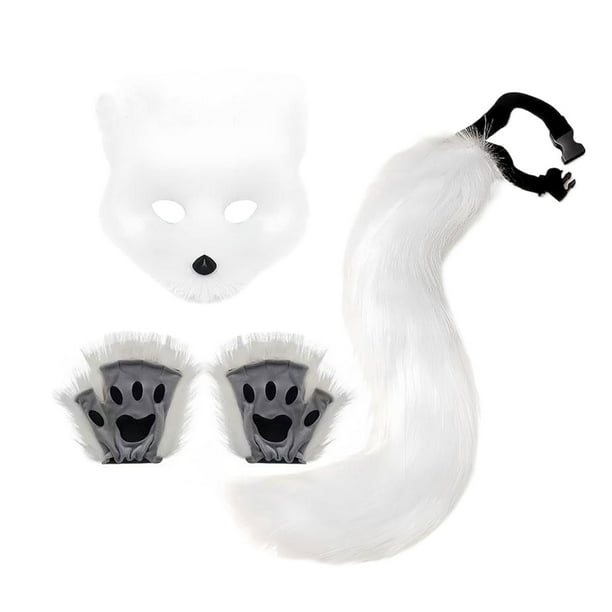Conjunto de accesorios de felpa Jumpingount 3 piezas Halloween blanco