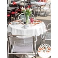 thumbnail image 5 of Outdoor Tablecloths with Umbrella Hole & Zipper, Vintage Leaves Round Tablecloth 54 Inch, Summer Botanical Pastoral Watercolor Waterproof Table Cloth, Patio/Pool/Picnic Table Covers, 5 of 8
