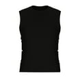 thumbnail image 4 of ZyeKqe Mens Tank Top Sleeveless Button up Shirts Round-Neck Loose Fitting Summer Tees T Shirts, 4 of 5