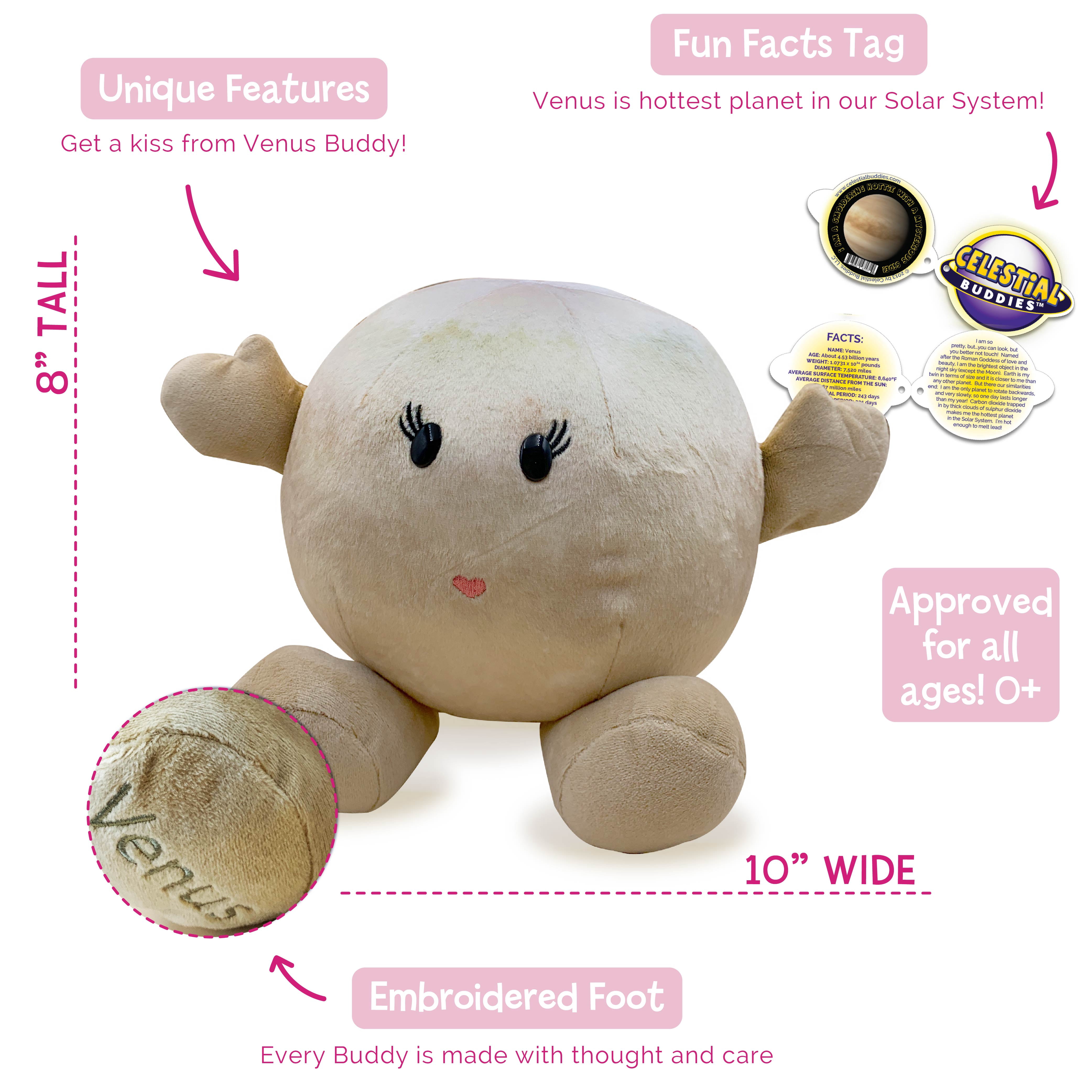 Celestial Buddies Venus Stuffed Planet Plush Solar System Space Toy Age 0+