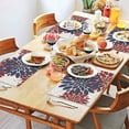 thumbnail image 2 of Red and Blue Pioneer Flower Pattern Summer Placemats Table Placemats Set Of 4-Linen Kitchen Washable Placemats Table Mats 11.8"x17.7" Non-Slip Heat Resistant, 2 of 6