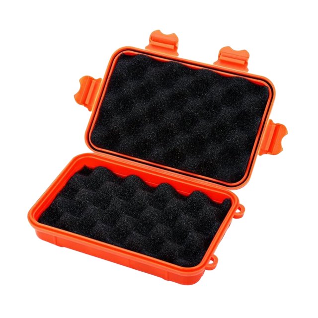 Caja Sellada Impermeable para Exteriores Caja Almacenamiento Herramientas A Prueba Polvo (naranja)