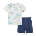 thumbnail image 5 of Gerichy Boys Summer Outfits Toddler Baby Boy Summer Clothes Mamas Boy Embroidery T Shirt Top Elastic Waist Short Set Boy Outfits, 5 of 9