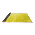 thumbnail image 2 of Ahgly Company Indoor Square Abstract Yellow Contemporary Area Rugs, 4' Square, 2 of 4