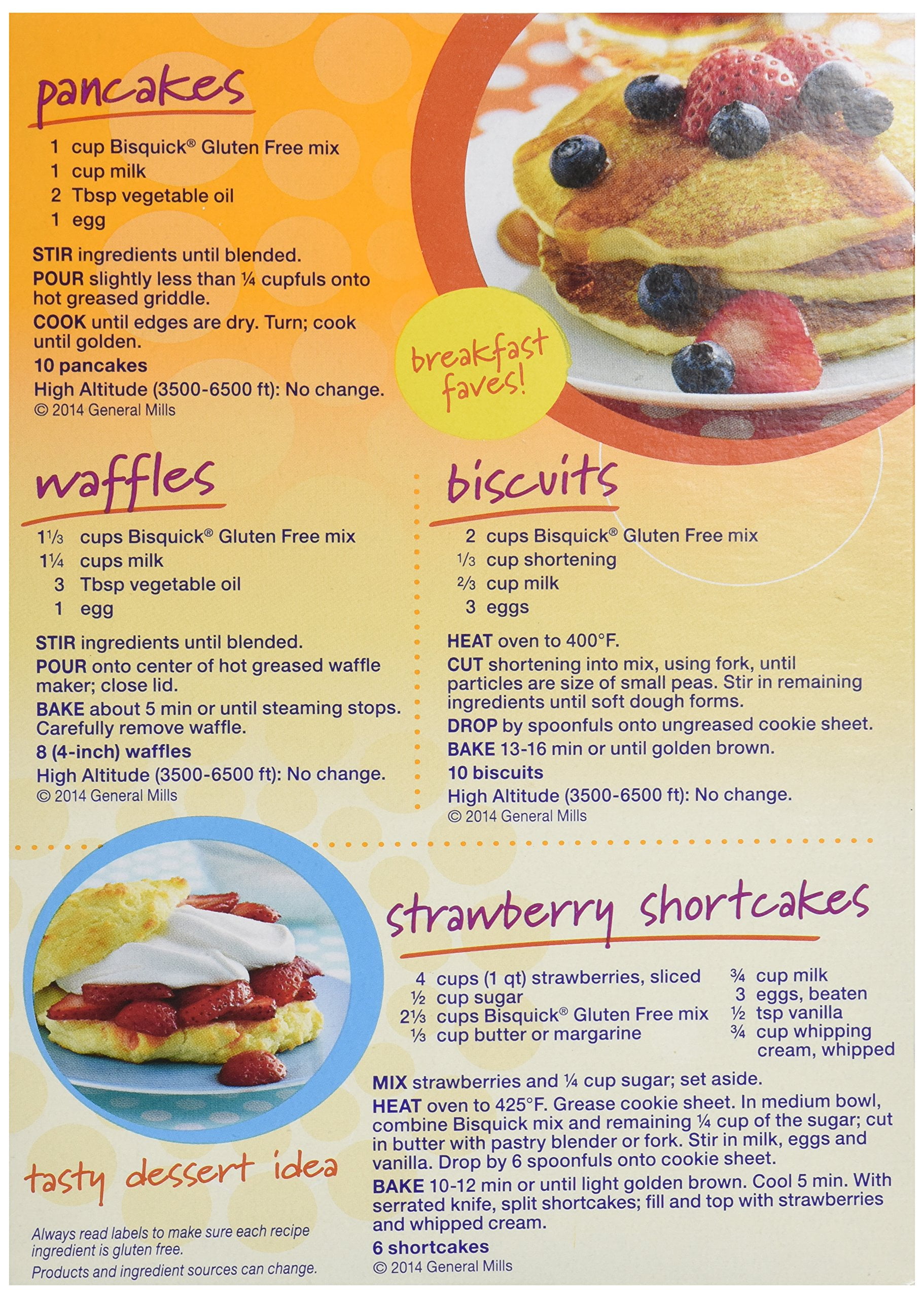 Bisquick Gluten Free Bisquick Pancake And Baking Mix 16 Oz Walmart Com Walmart Com