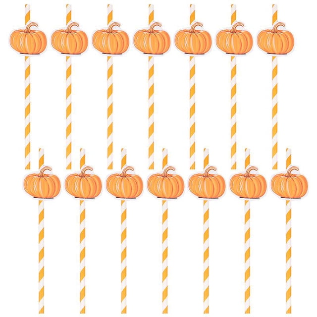 Pajita de calabaza de 80 piezas para decoraciones de Halloween